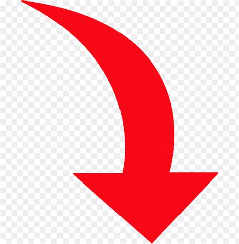 red arrow transparent|red curved arrow no background.